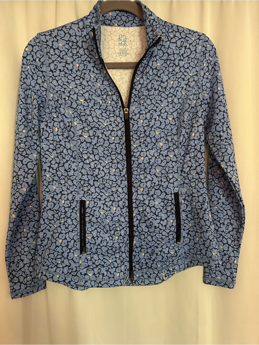 J McLaughlin Navy Celandine Billie Jacket Stretch Tennis Full Zip Blue Small